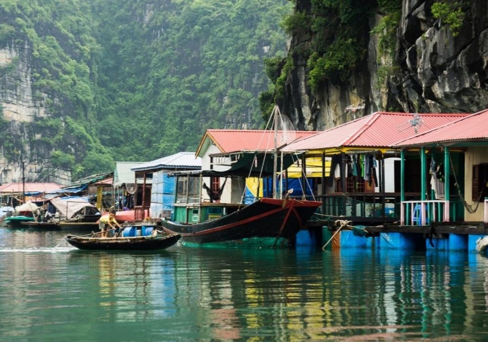 Cua Van fishing village - famous attraction on Lan Ha Bay