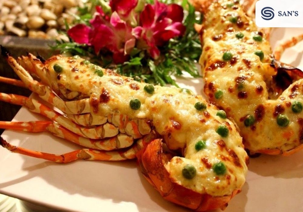 Grilled lobsters