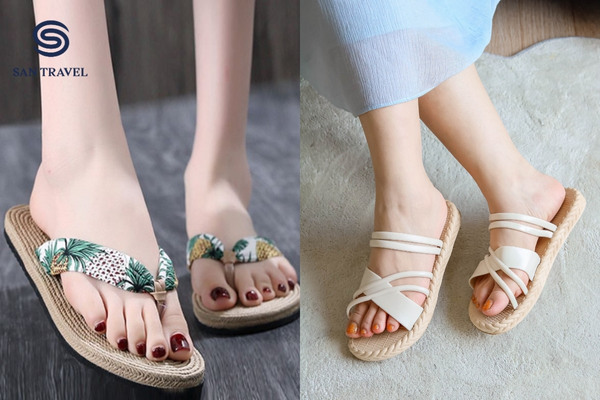 Dép xỏ lỗ và sandal đi biển