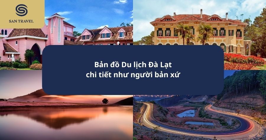 bản đồ du lịch Đà Lạt