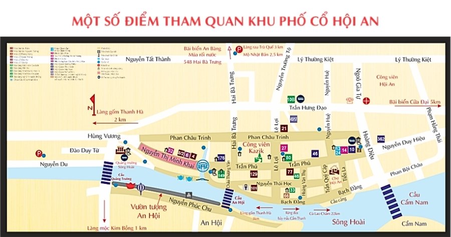 bản đồ du lịch Hội An